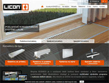 Tablet Screenshot of licon.cz